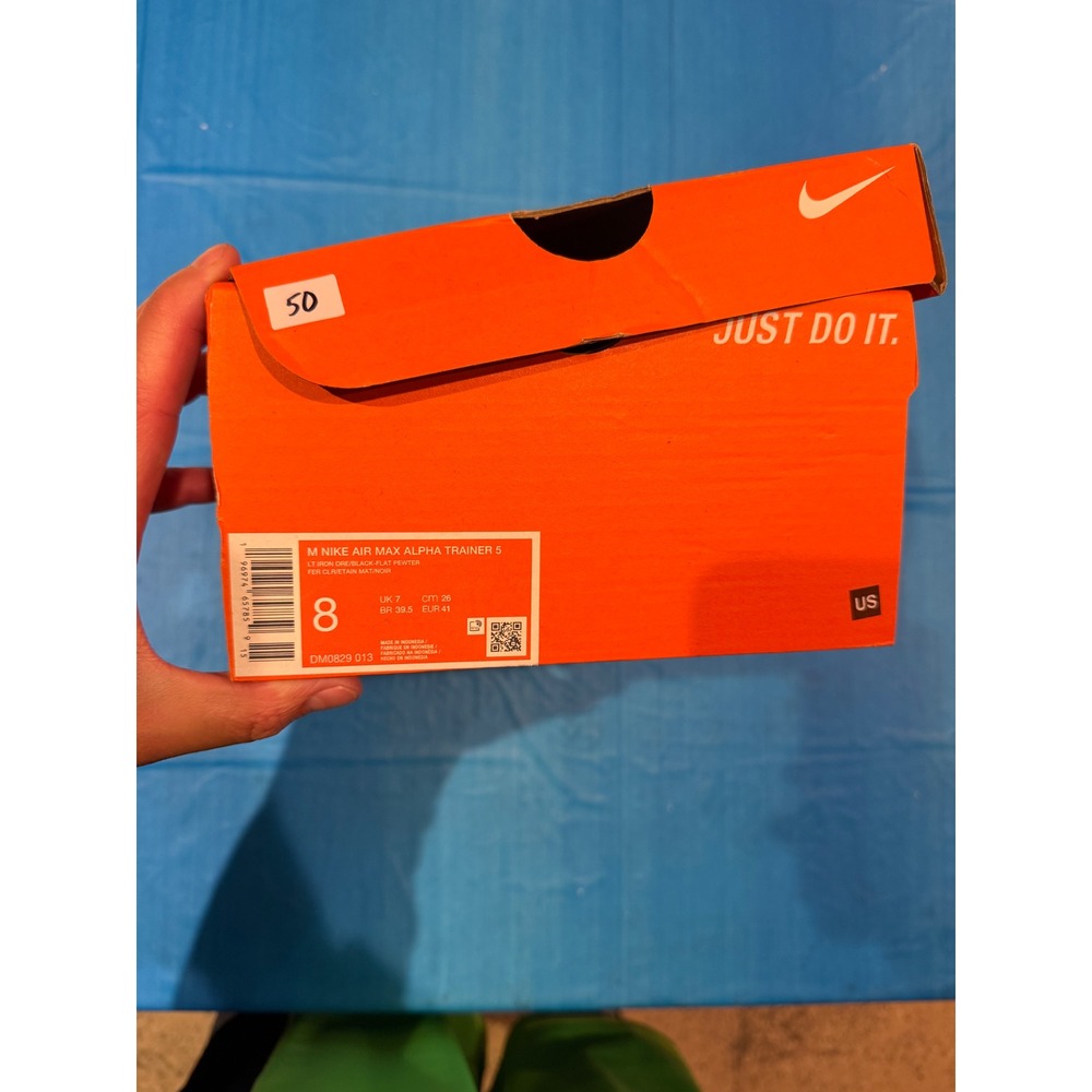 Nike Air Max Alpha Trainer 5 Mens 8 Light Iron Ore Black DM0829-013
